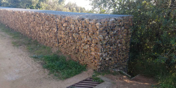 Estructuras geotécnicas Muros de gaviones en Lleida